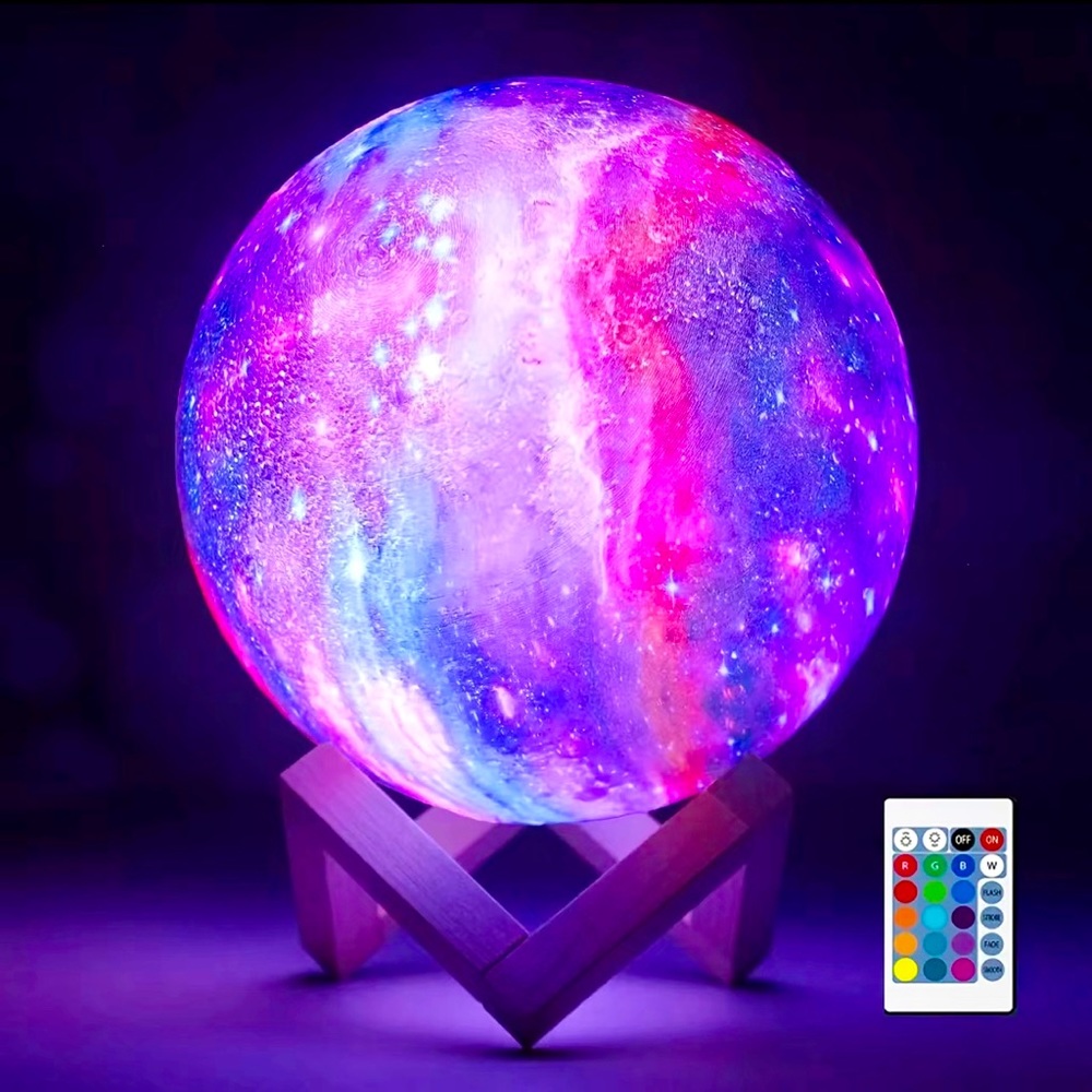 Moon 3D LED Light With Stand